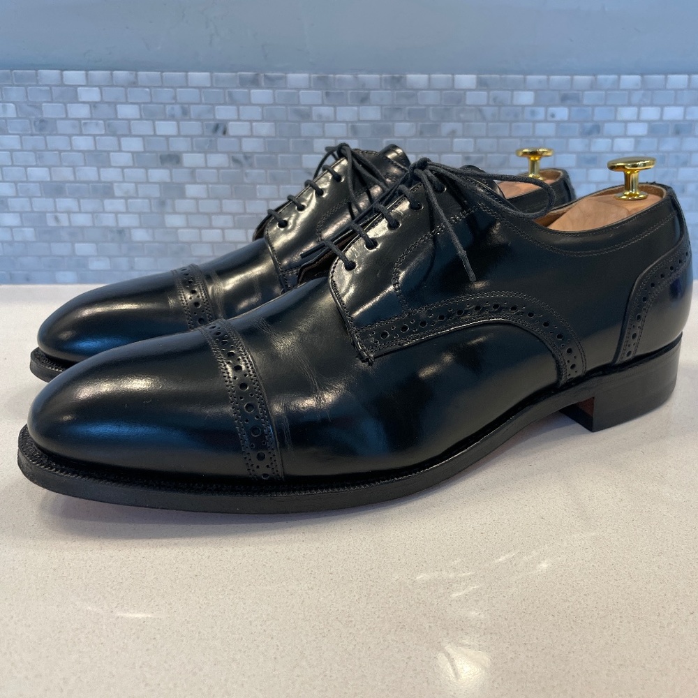 Johnston & Murphy Black Oxford Shoes